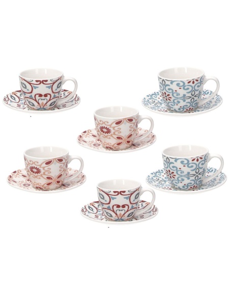 TOGNANA SET 6 TAZZINE CAFFÉ 8 CL IN PORCELLANA - IRIS RIBEIRA