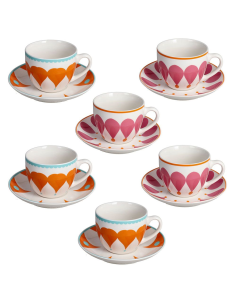 ANDREA FONTEBASSO SET 6 TAZZE THE 220 ML - NEW MILK&C...