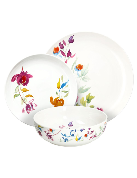 ANDREA FONTEBASSO SERVIZIO PIATTI 18 PEZZI - EDGE IRIS