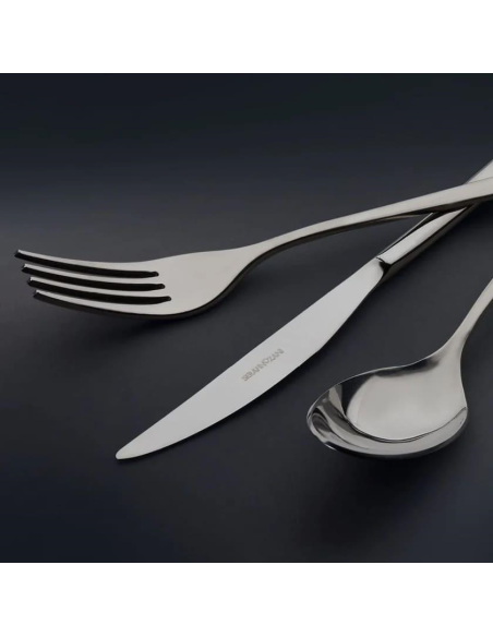 SERAFINO ZANI SERVIZIO POSATE 24 PEZZI IN ACCIAIO INOX - ASSO