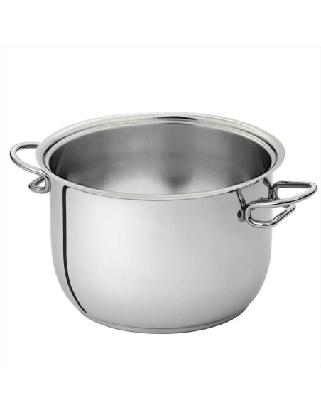SERAFINO ZANI PENTOLA ALTA 2 MANIGLIE IN ACCIAIO INOX - KAREN