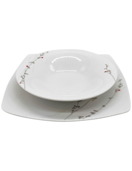 ANDREA FONTEBASSO SERVIZIO PIATTI 55 PEZZI - ENERGY FLORAL