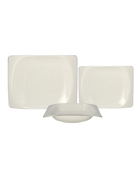 ANDREA FONTEBASSO SERVIZIO PIATTI 55 PEZZI - EGO ARCH FILO PLATINO