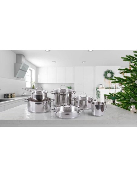 MONETA TEGAME 2 MANIGLIE IN ACCIAIO INOX - ALLEGRO