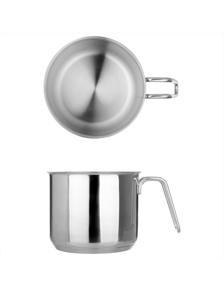 MONETA BOLLILATTE Ø14 CM 1 MANICO IN ACCIAIO INOX - ALLEGRO