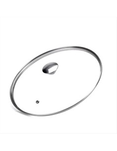 MONETA COPERCHIO IN VETRO TEMPERATO E ACCIAIO INOX - ALLEGRO