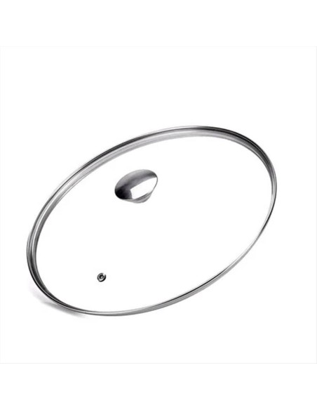 MONETA COPERCHIO IN VETRO TEMPERATO E ACCIAIO INOX - ALLEGRO