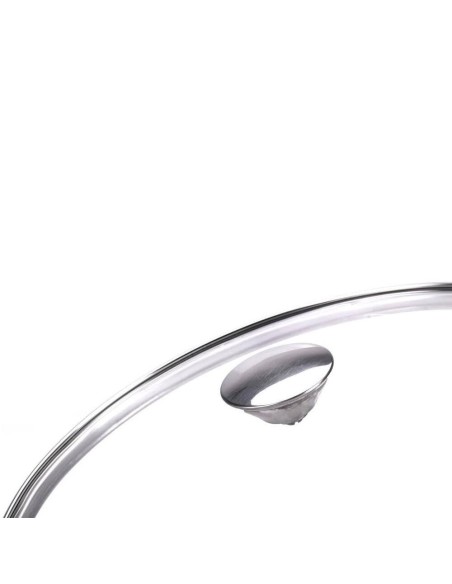 MONETA COPERCHIO IN VETRO TEMPERATO E ACCIAIO INOX - ALLEGRO