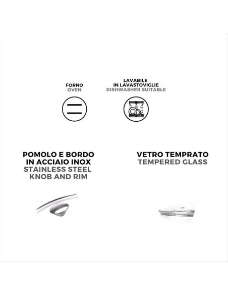 MONETA COPERCHIO IN VETRO TEMPERATO E ACCIAIO INOX - ALLEGRO