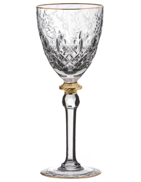 ROGASKA SERVIZO CALICI 38 PEZZI IN CRISTALLO - GALLIA ORO