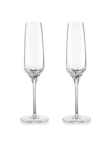 ROGASKA SET 2 CALICI FLUTE 26 CM IN CRISTALLO -...