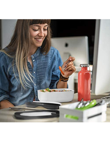 GUZZINI SET LUNCH BOX CON POSATE DA VIAGGIO -...