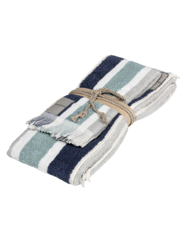 FAZZINI SET 2 ASCIUGAMANI IN SPUGNA 100% COTONE...