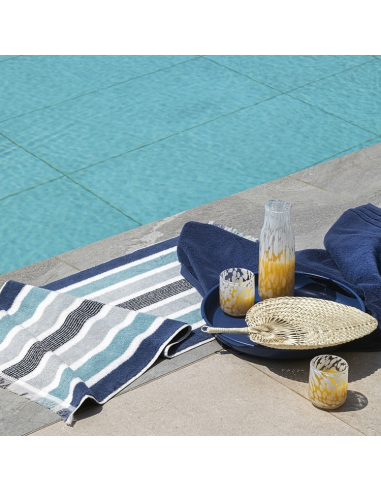 FAZZINI SET 2 ASCIUGAMANI IN SPUGNA 100% COTONE...