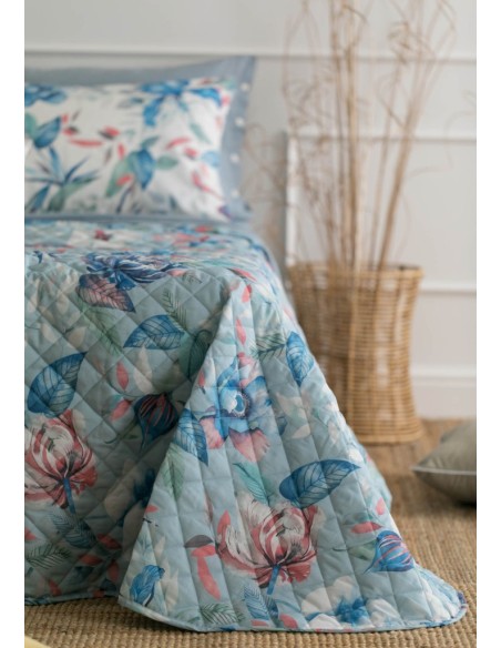 RIVIERA QUILT MATRIMONIALE 260 X 270 CM IN COTONE - HIBIS