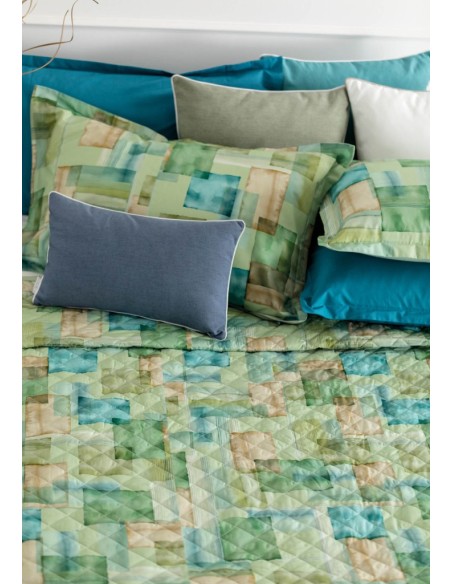 RIVIERA COMPLETO LENZUOLA-COPRILETTO MATRIMONIALE IN PERCALLE - FILIPE