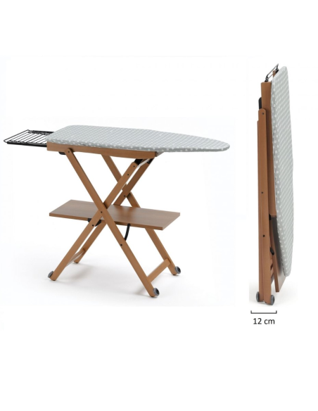 ARREDAMENTI ITALIA TAVOLA DA STIRO REGOLABILE IN LEGNO - STIROCOMODO