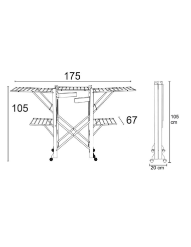 ARREDAMENTI ITALIA STENDIBIANCHERIA - GABBIANO