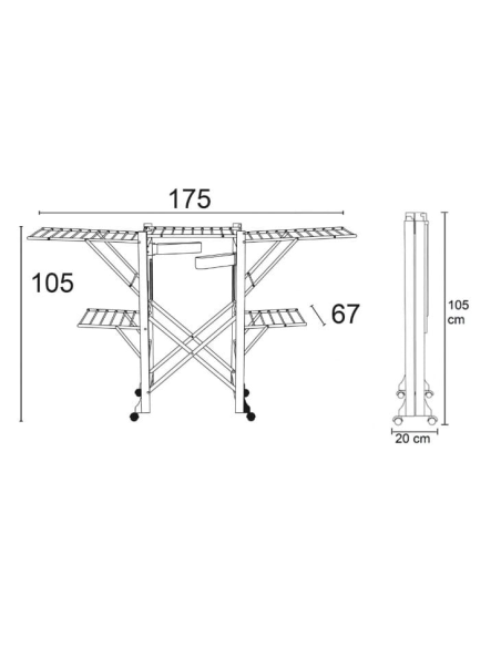 ARREDAMENTI ITALIA STENDIBIANCHERIA - GABBIANO