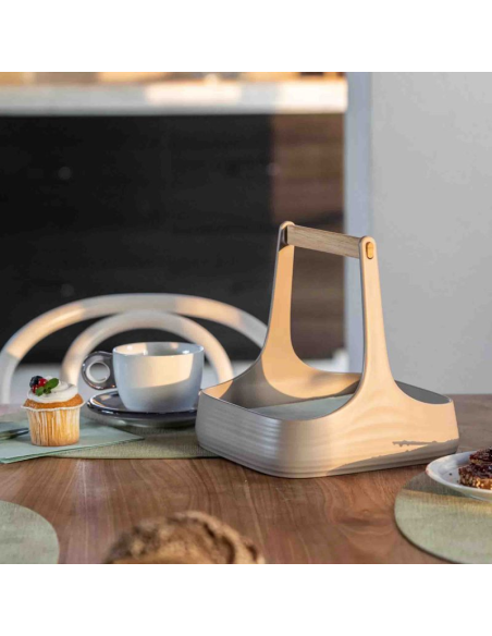 GUZZINI PORTA TUTTO ORGANIZZATORE DA TAVOLA 22 X 22 CM - TIERRA