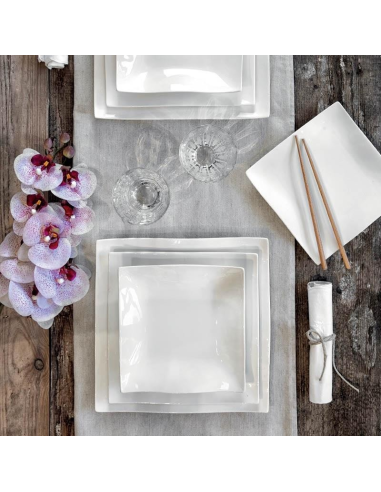 FADE SERVIZIO PIATTI QUADRATO18 PEZZI - HELTON