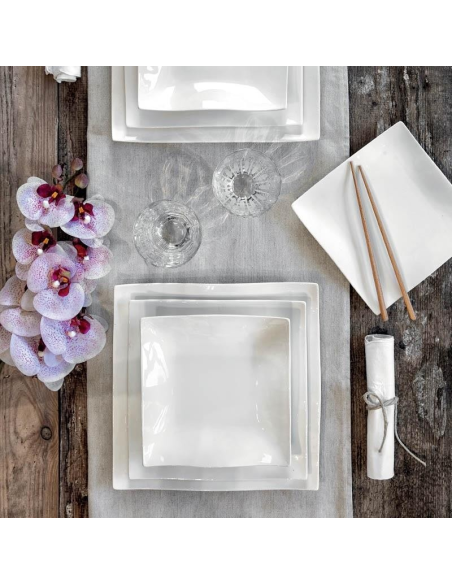 FADE SERVIZIO PIATTI QUADRATO18 PEZZI - HELTON