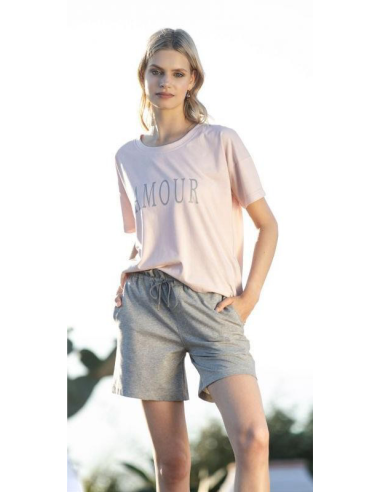 NOIDINOTTE PIGIAMA DONNA GIROCOLLO MEZZA MANICA...