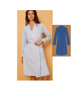 NOIDINOTTE VESTAGLIA DONNA SCIALLATA IN COTONE 2