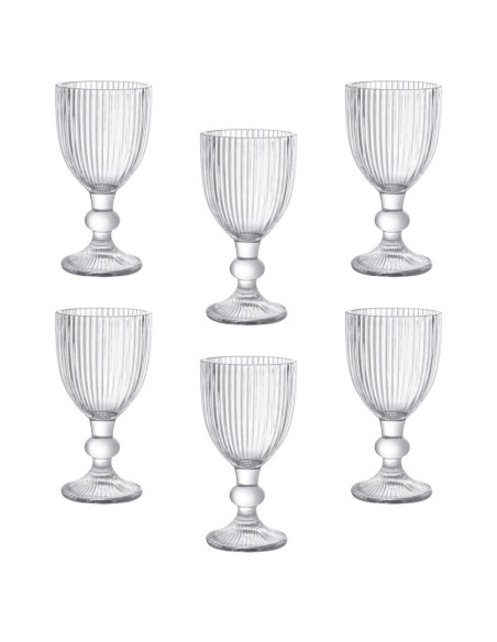 ANDREA FONTEBASSO SET 6 CALICI LIQUORE 55 ML - GALASSIA RIB
