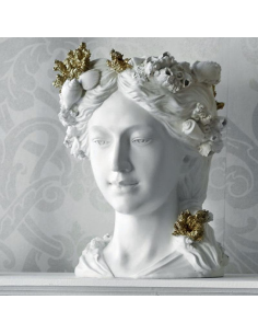 FADE BUSTO PENELOPE IN RESINA H36 CM - ORNAMENT
