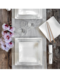 FADE SERVIZIO PIATTI QUADRATO18 PEZZI - HELTON