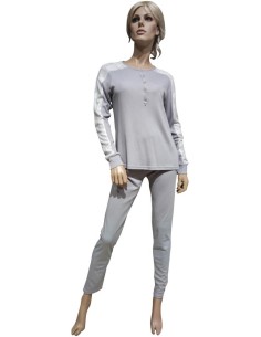 AMADINE PIGIAMA DONNA SERAFINO MANICHE LUNGHE E PANTALONE...