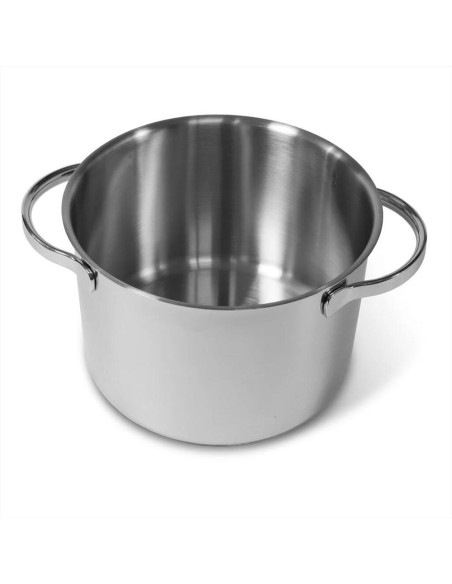 MONETA PENTOLA ALTA 2 MANIGLIE IN ACCIAIO INOX - ALLEGRO