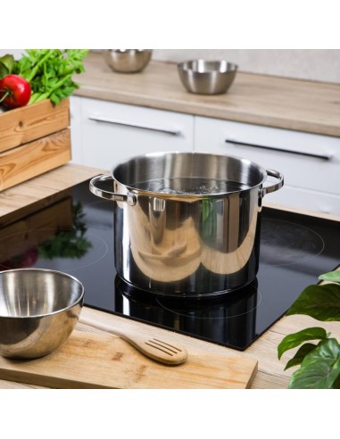 MONETA PENTOLA ALTA 2 MANIGLIE IN ACCIAIO INOX...