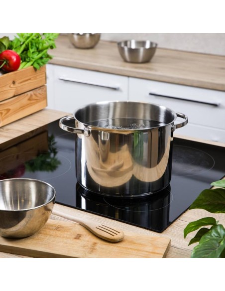 MONETA PENTOLA ALTA 2 MANIGLIE IN ACCIAIO INOX - ALLEGRO