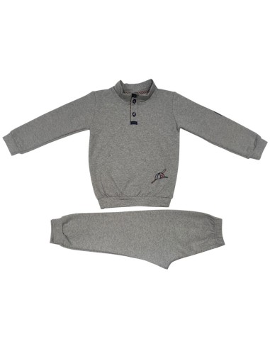 TWISI PIGIAMA LUNGO DA BAMBINO A LUPETTO IN FELPA