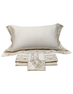 AGOSTINI COMPLETO LENZUOLA MATRIMONIALE IN RASO - ATELIER