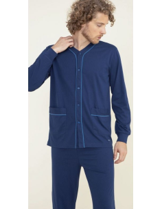 NOIDINOTTE PIGIAMA UOMO APERTO MANICA LUNGA E PANTALONE...