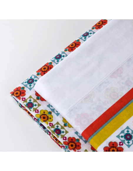 RIVIERA COMPLETO LENZUOLA 1 PIAZZA 100% COTONE - ROMEO