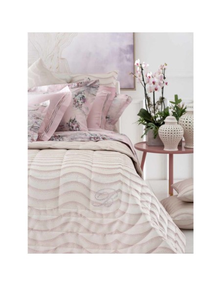 BLUMARINE TRAPUNTINA MATRIMONIALE CON 2 CUSCINI ARREDO - JASMINE