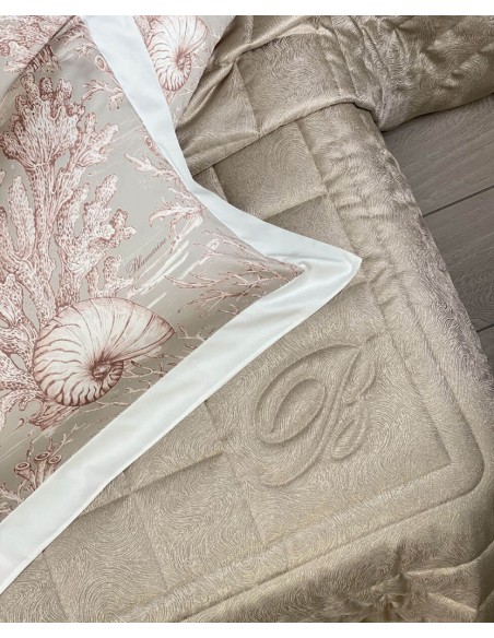 BLUMARINE TRAPUNTINA MATRIMONIALE 270 X 270 CM E CUSCINI ARREDO - SFUMATURA