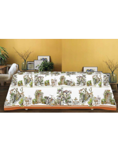 TAG HOUSE TOVAGLIA RETTANGOLARE IN 100% COTONE STAMPATO -...