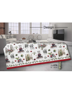 TAG HOUSE TOVAGLIA RETTANGOLARE IN 100% COTONE STAMPATO -...