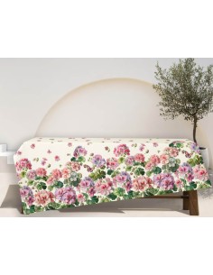 TAG HOUSE TOVAGLIA IN PANAMA 100% COTONE STAMPATO - PETALI