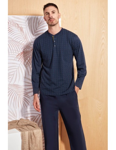 QBO PIGIAMA UOMO SERAFINO MANICA LUNGA E...