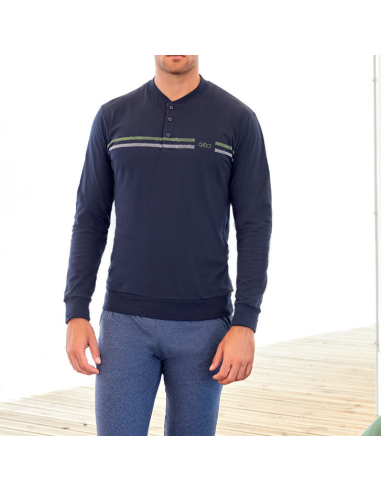 QBO PIGIAMA UOMO SERAFINO MANICA LUNGA E...