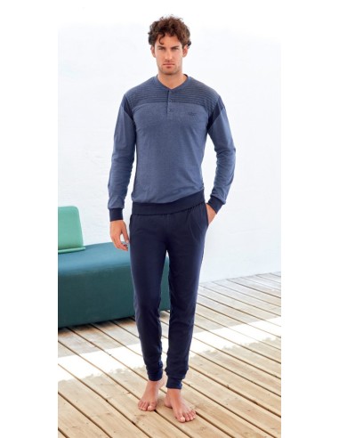 QBO PIGIAMA UOMO SERAFINO MANICA LUNGA E...