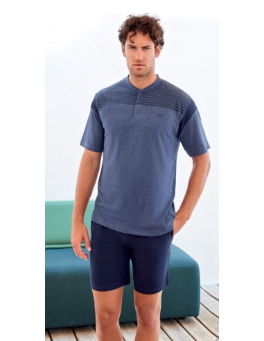 QBO PIGIAMA UOMO SERAFINO, MEZZA MANICA E...