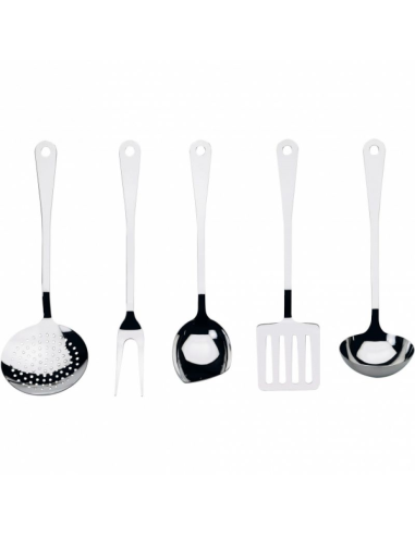 ALESSI SET 5 MESTOLI DA CUCINA IN ACCIAIO INOX