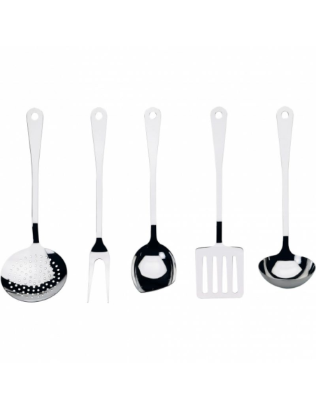 ALESSI SET 5 MESTOLI DA CUCINA IN ACCIAIO INOX